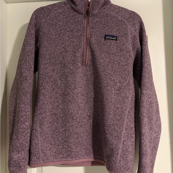 Patagonia Lavender Quarter-Zip Fleece Size M - Picture 2 of 4